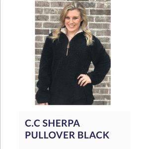 CC Sherpa Fleece Pullover Black